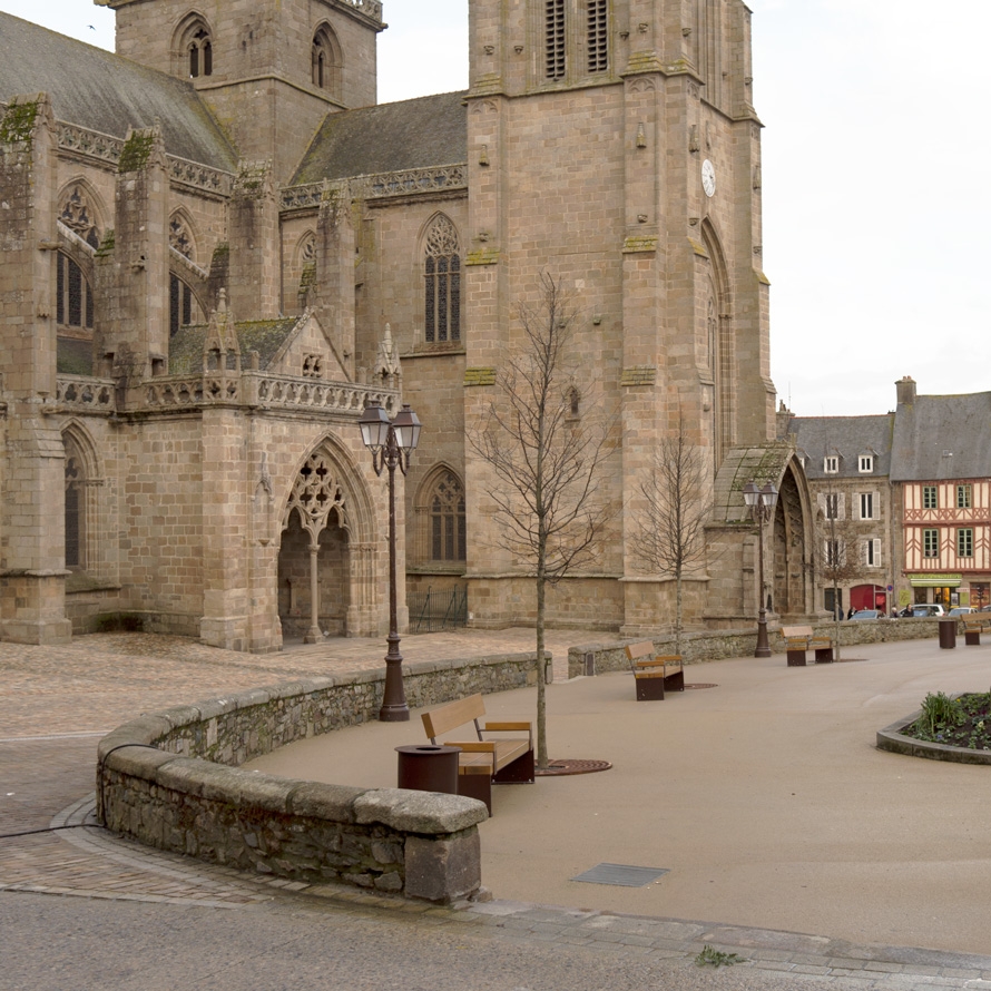 La place du Martray et les rues autour de la cathédrale